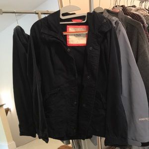 navy abercrombie barber jacket